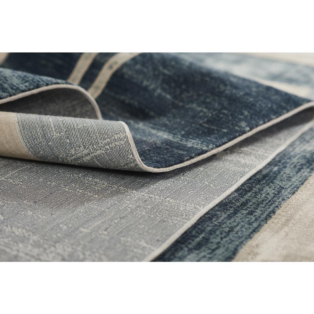 Contemporary Rectangle Area Rug, Blue, 1'10" X 2'10". Picture 7