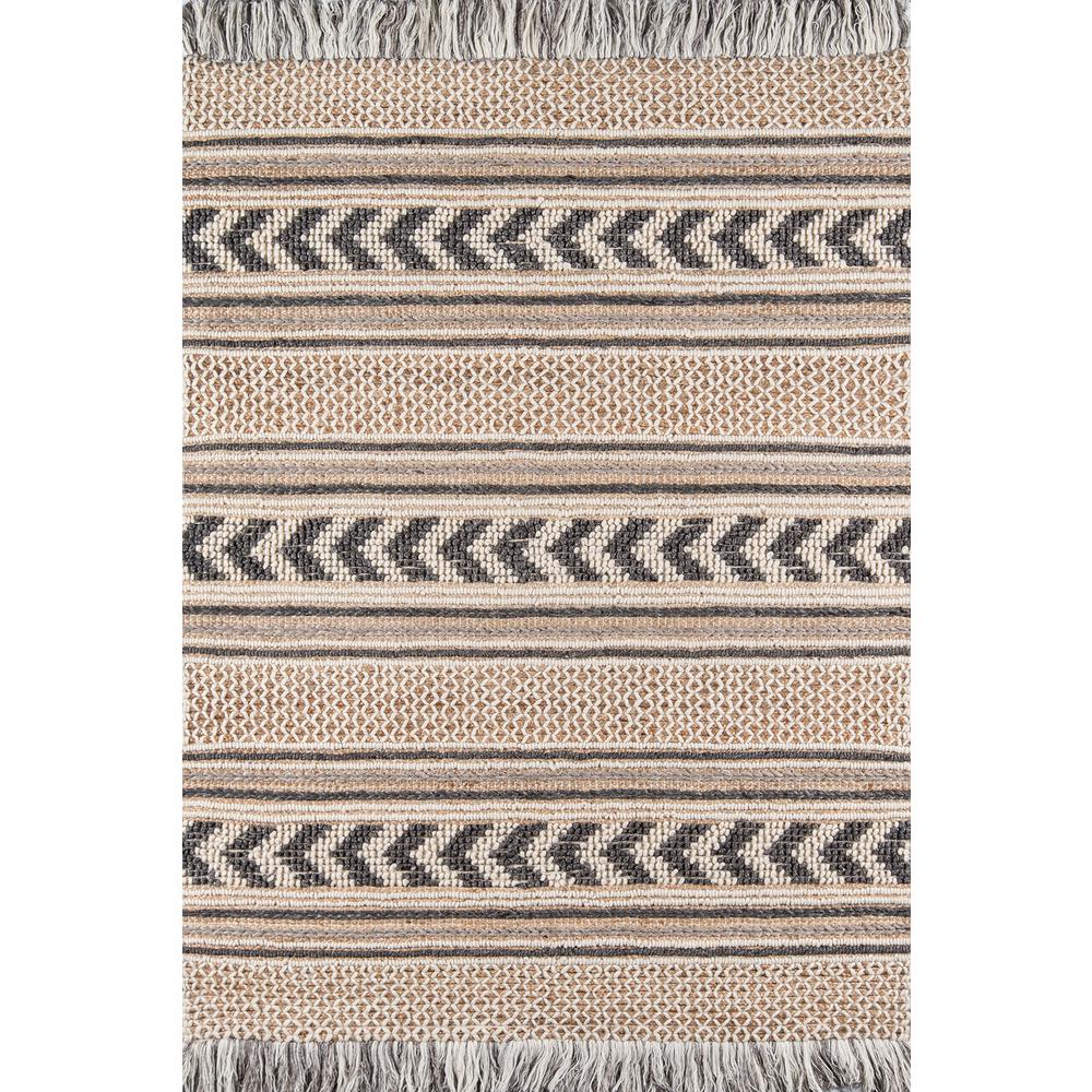 Transitional Rectangle Area Rug, Charcoal, 2' X 3'. Picture 1