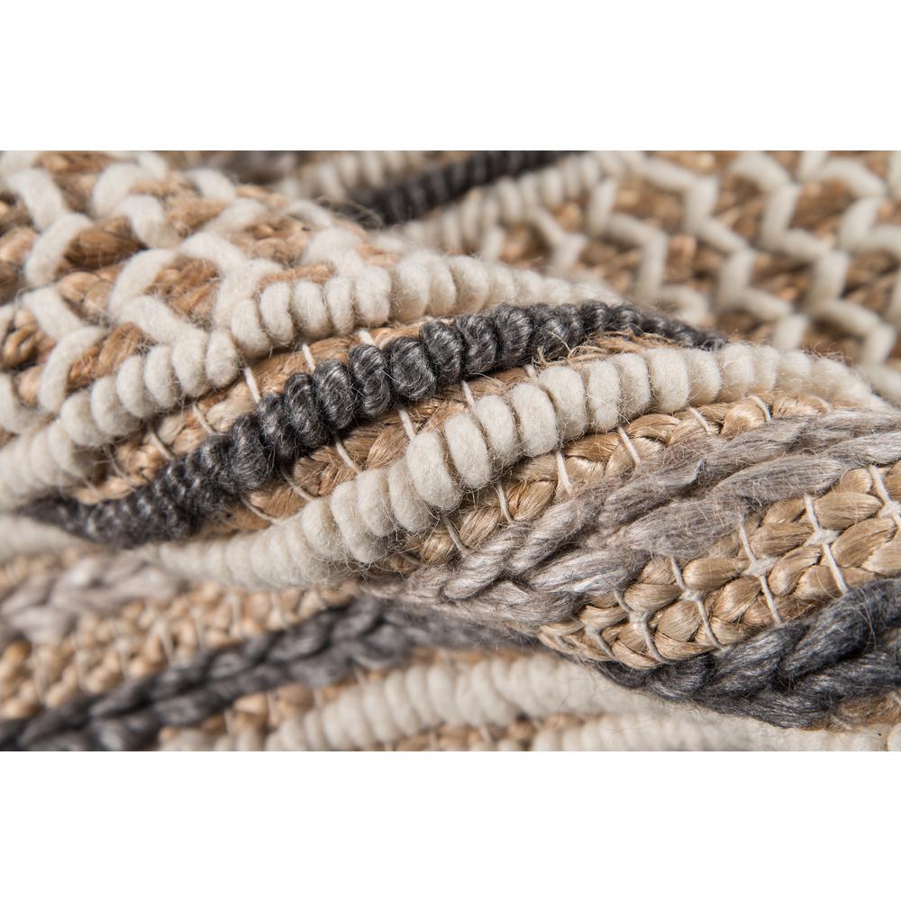Transitional Rectangle Area Rug, Charcoal, 2' X 3'. Picture 4