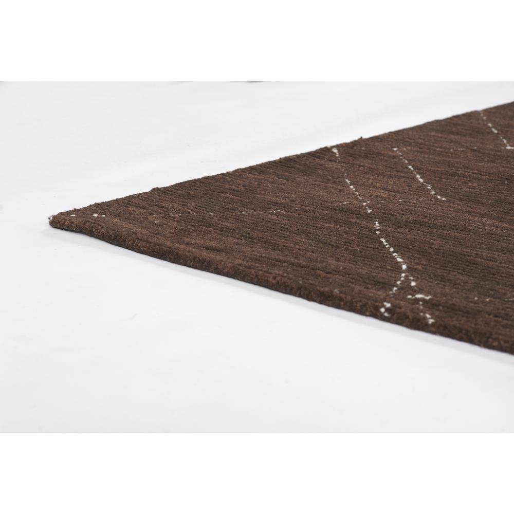 Contemporary Rectangle Area Rug, Brown, 2' X 4'. Picture 6
