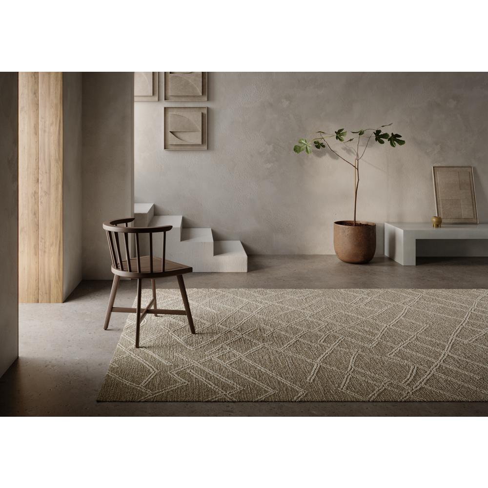 Contemporary Rectangle Area Rug, Natural, 2' X 4'. Picture 8