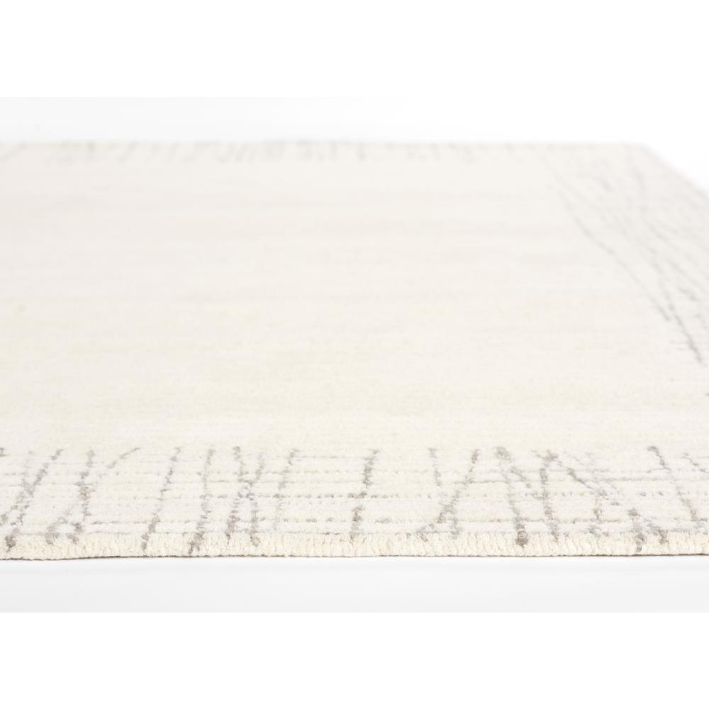 Contemporary Rectangle Area Rug, Ivory, 2' X 4'. Picture 5