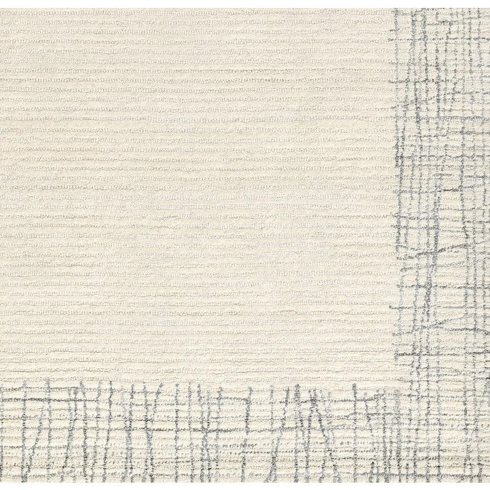 Contemporary Rectangle Area Rug, Ivory, 2' X 4'. Picture 7