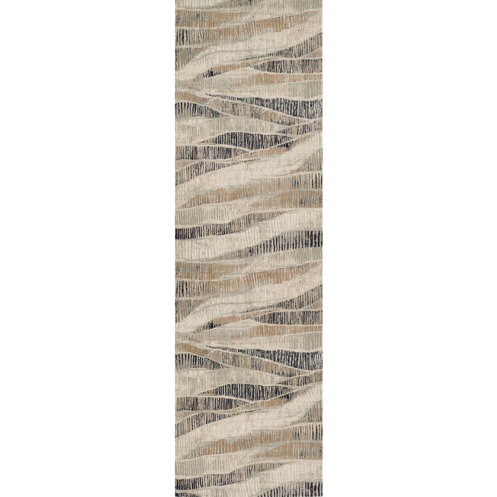 Contemporary Rectangle Area Rug, Grey, 1'10" X 2'10". Picture 5