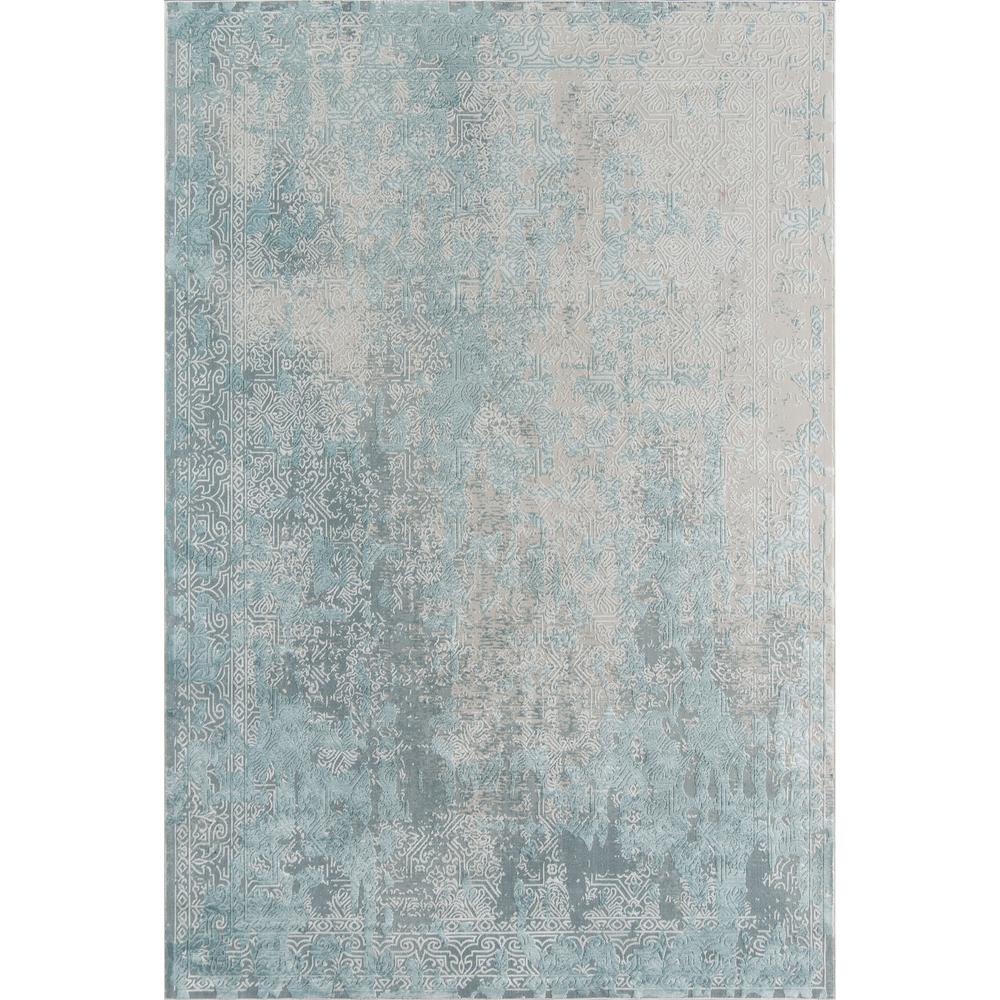Traditional Rectangle Area Rug, Light Blue, 1'10" x 2'10". Picture 1