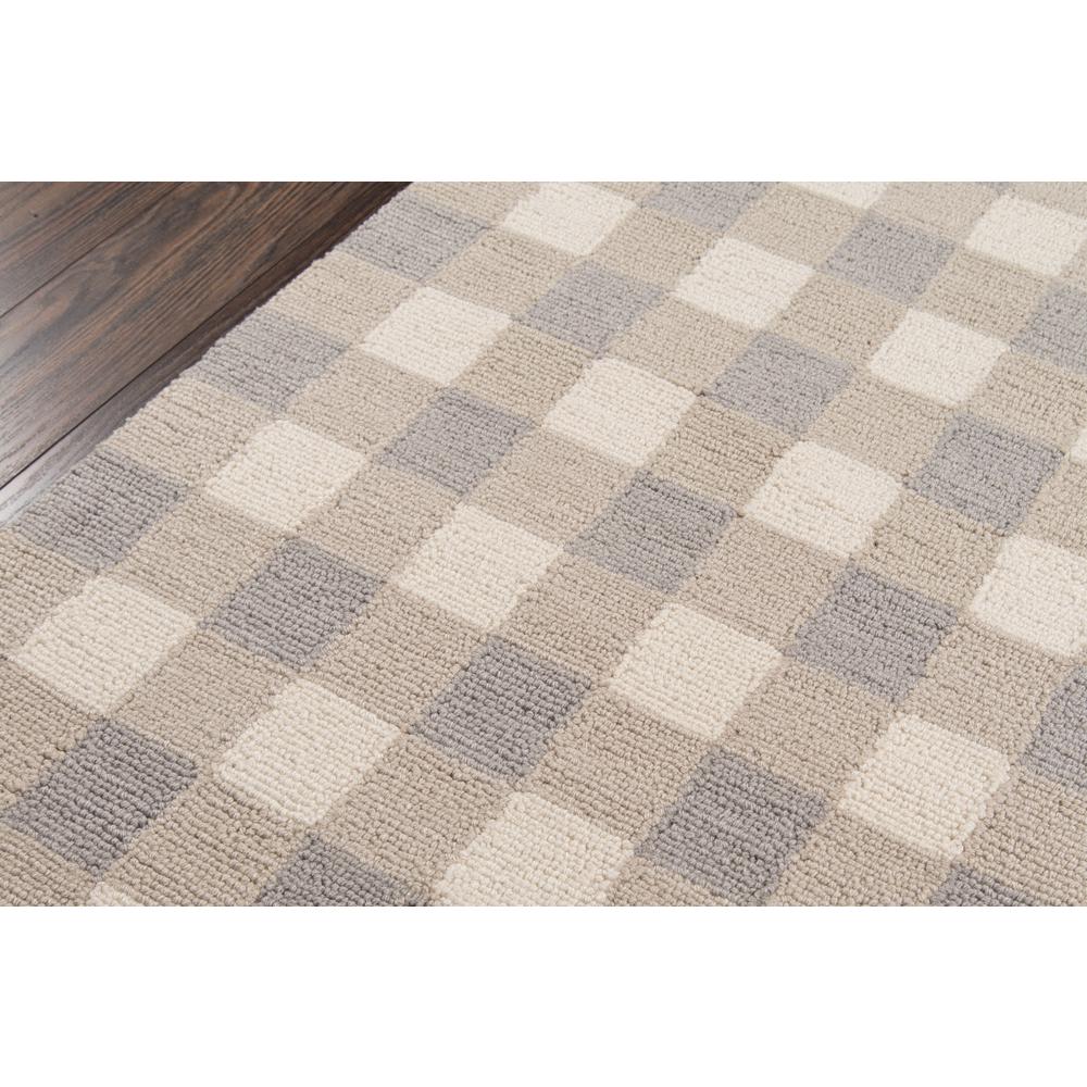 Contemporary Rectangle Area Rug, Grey, 2' X 3'. Picture 3