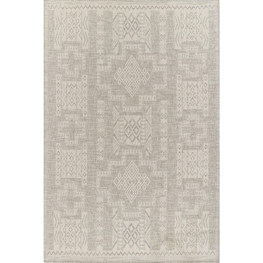 Transitional Rectangle Area Rug, Grey, 2' X 3'. Picture 1