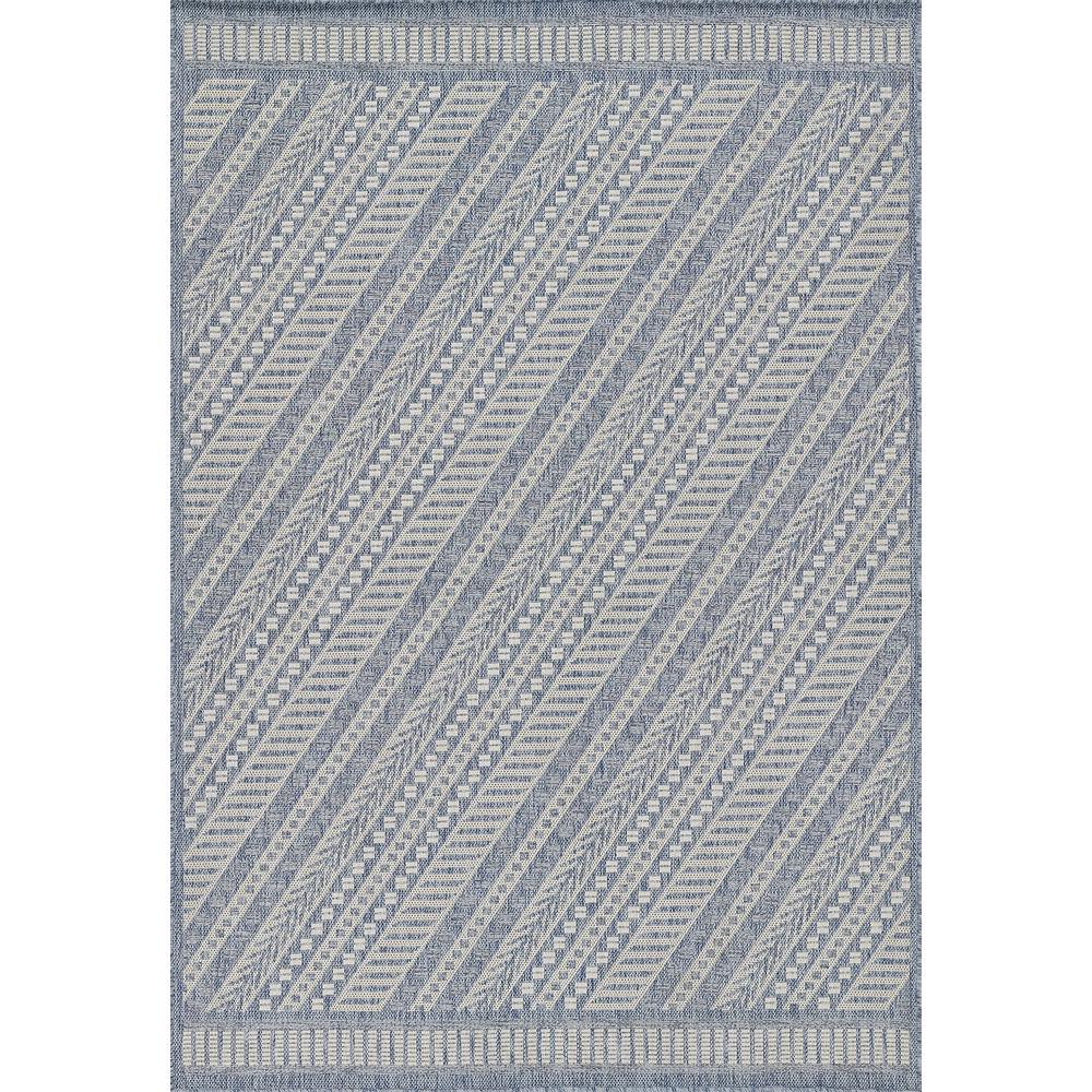 Transitional Rectangle Area Rug, Blue, 2' X 3'. Picture 1