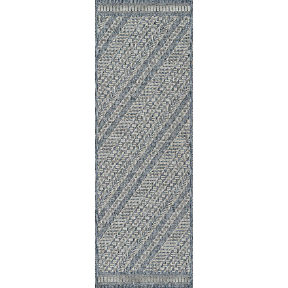 Transitional Rectangle Area Rug, Blue, 2' X 3'. Picture 5