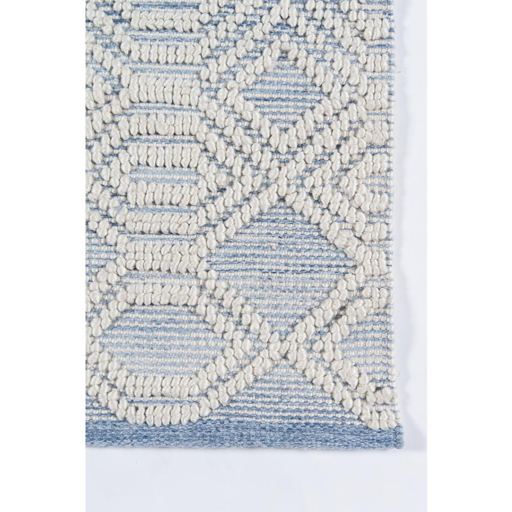 Contemporary Rectangle Area Rug, Light Blue, 2' X 3'. Picture 3