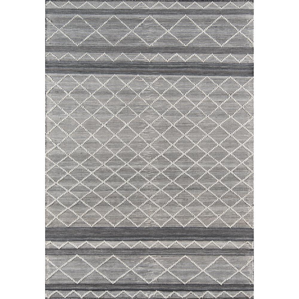 Contemporary Rectangle Area Rug, Grey, 2' X 3'. Picture 1