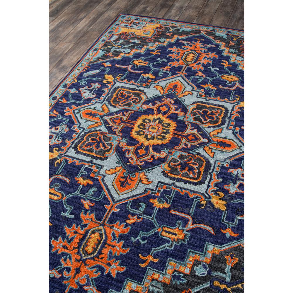 Traditional Rectangle Area Rug, Navy, 2' X 3'. Picture 2