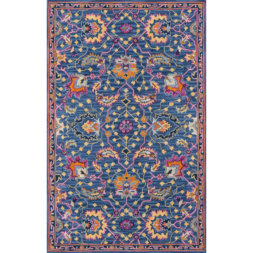 Traditional Rectangle Area Rug, Blue, 2' X 3'. Picture 1