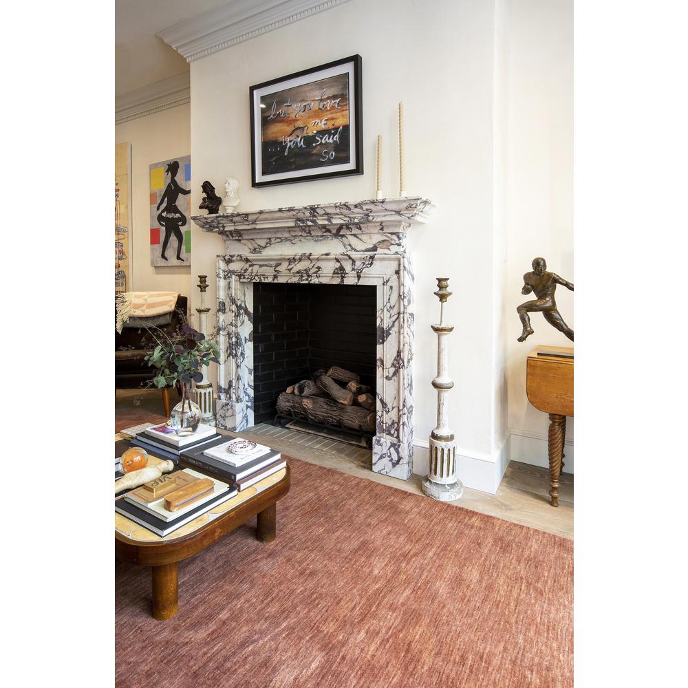 Contemporary Runner Area Rug, Copper, 2'3" X 8' Runner. Picture 11