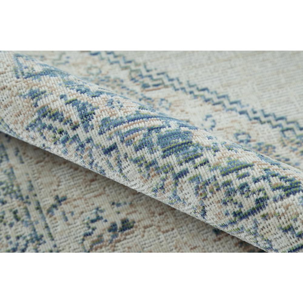 Traditional Rectangle Area Rug, Blue, 5'3" X 7'3". Picture 4