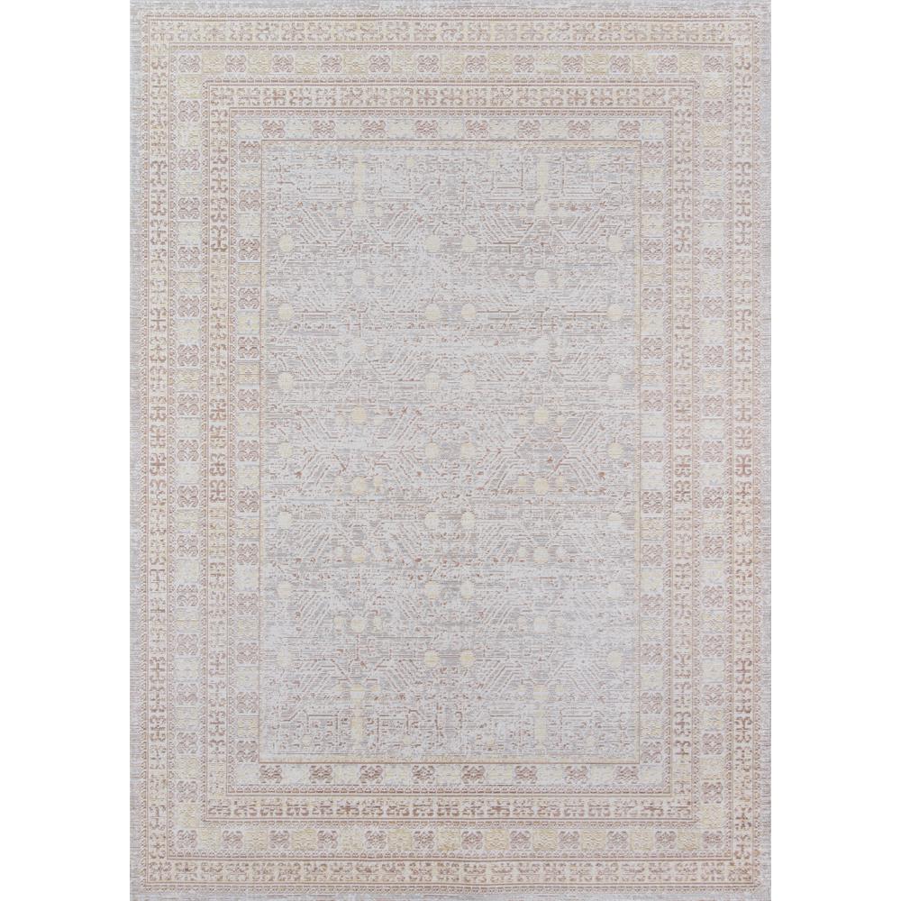 Traditional Rectangle Area Rug, Grey, 2' X 3'. Picture 1