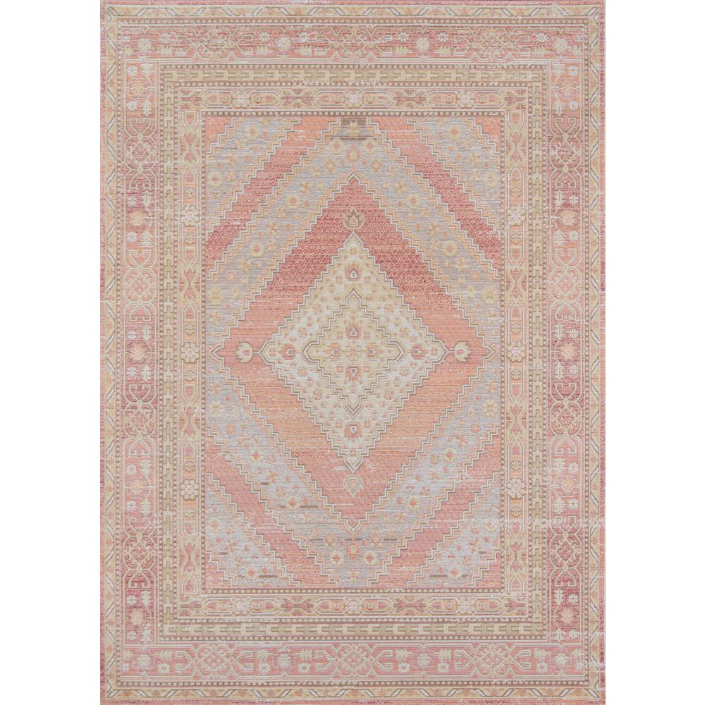 Traditional Rectangle Area Rug, Pink, 2' X 3'. Picture 1