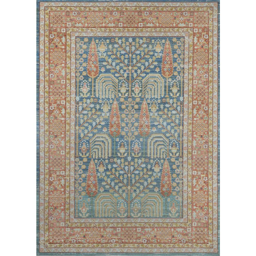 Traditional Rectangle Area Rug, Blue, 2' X 3'. Picture 6