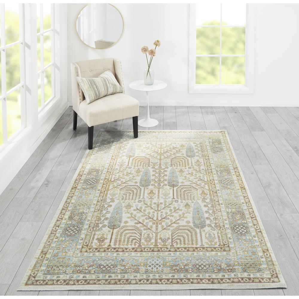 Traditional Rectangle Area Rug, Ivory, 2' X 3'. Picture 1
