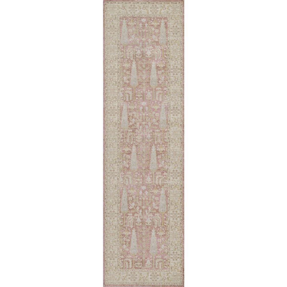 Traditional Rectangle Area Rug, Pink, 5'3" X 7'3". Picture 5
