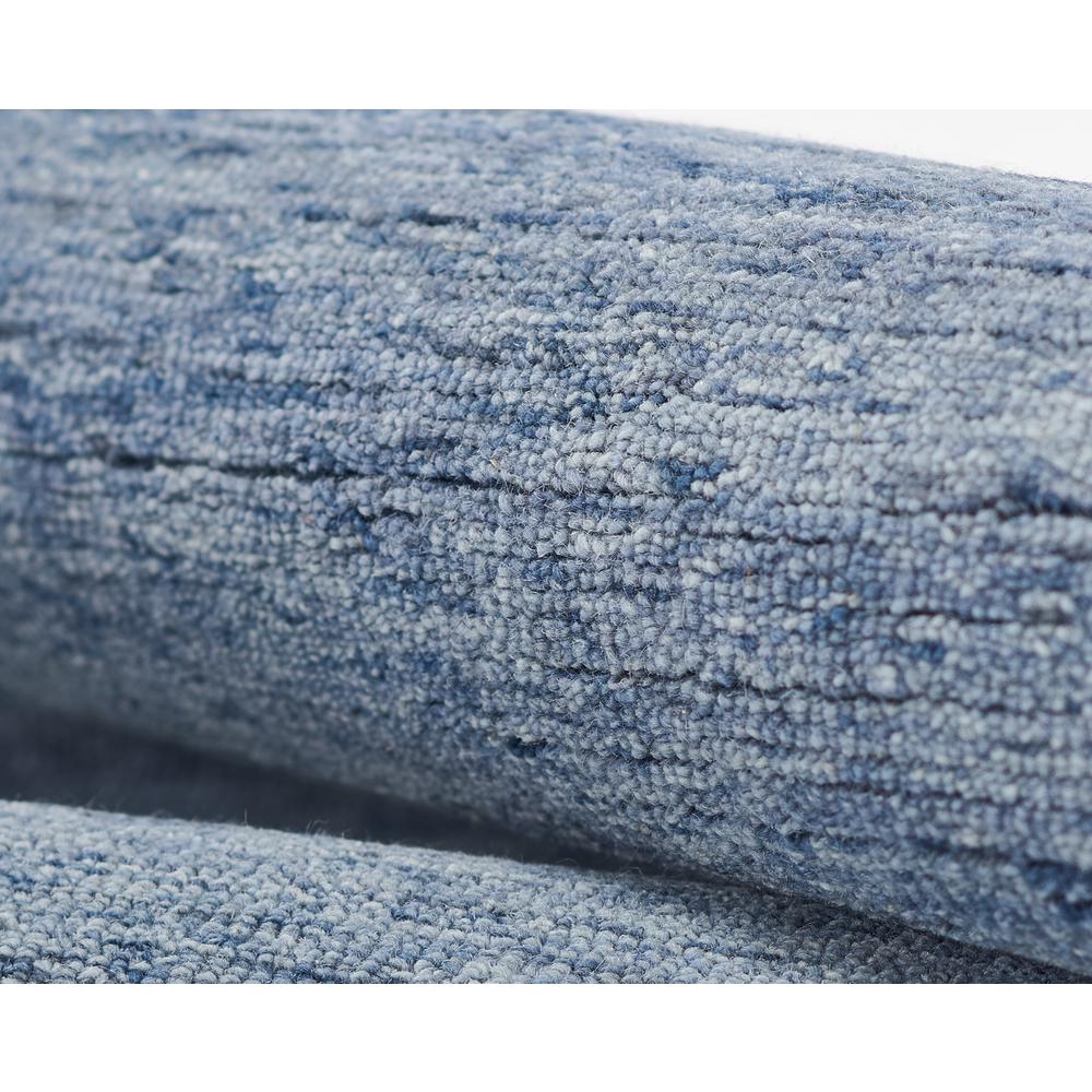 Contemporary Rectangle Area Rug, Denim, 9' X 12'. Picture 4
