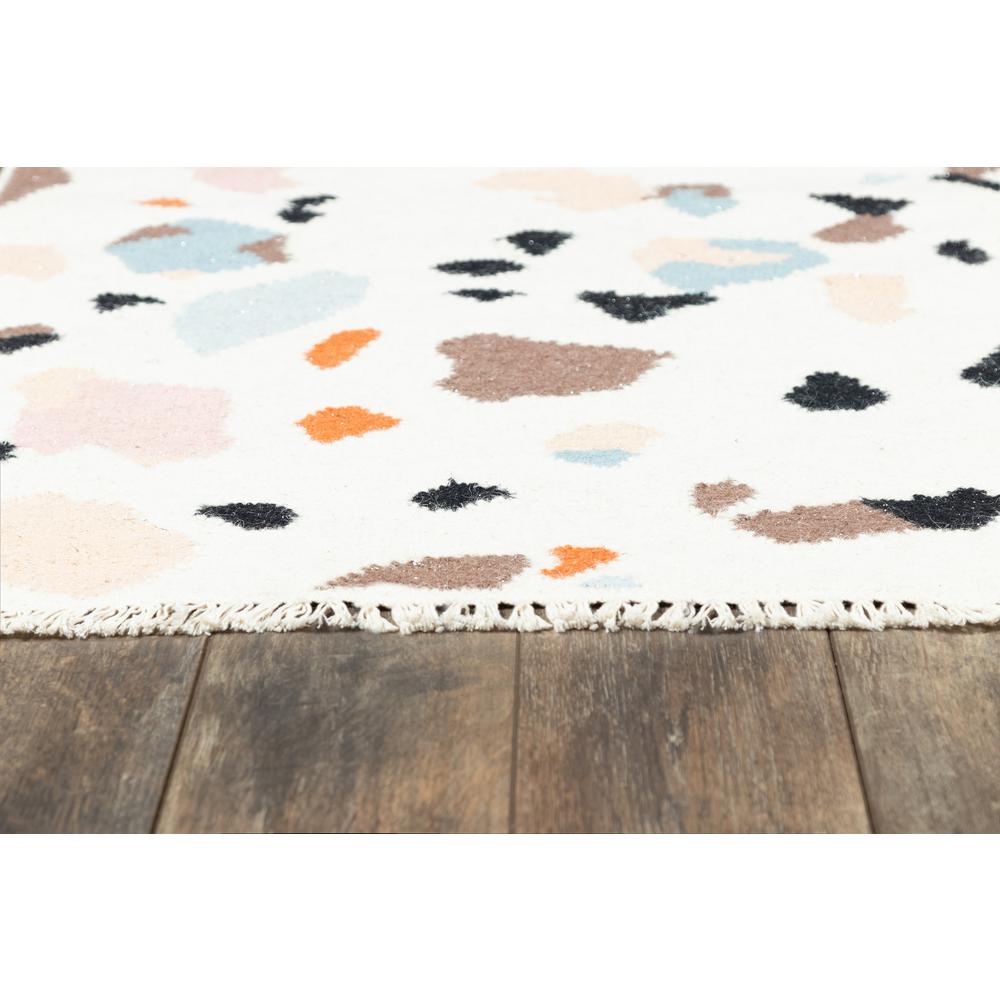 Contemporary Rectangle Area Rug, Ivory, 2' X 3'. Picture 3
