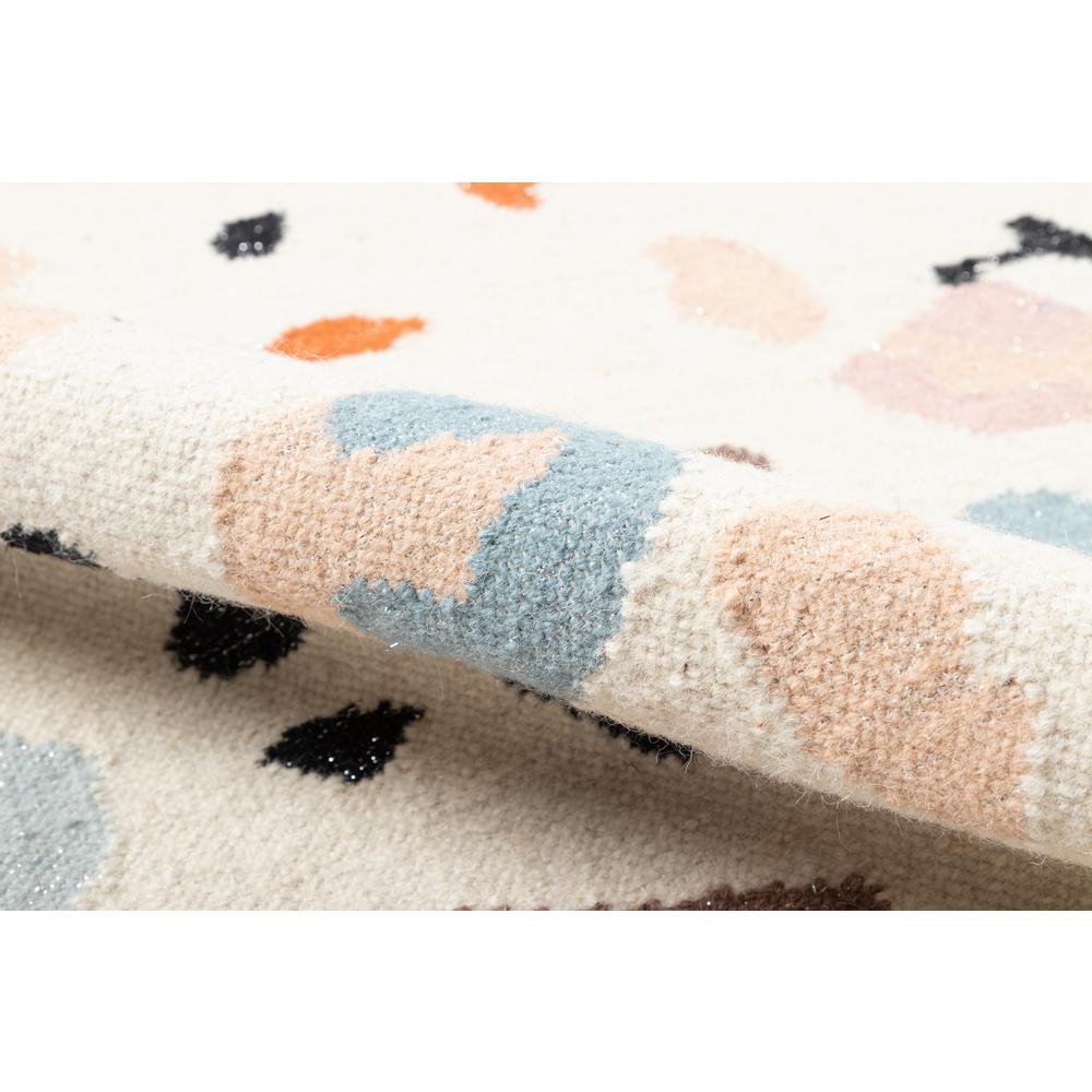 Contemporary Rectangle Area Rug, Ivory, 2' X 3'. Picture 4