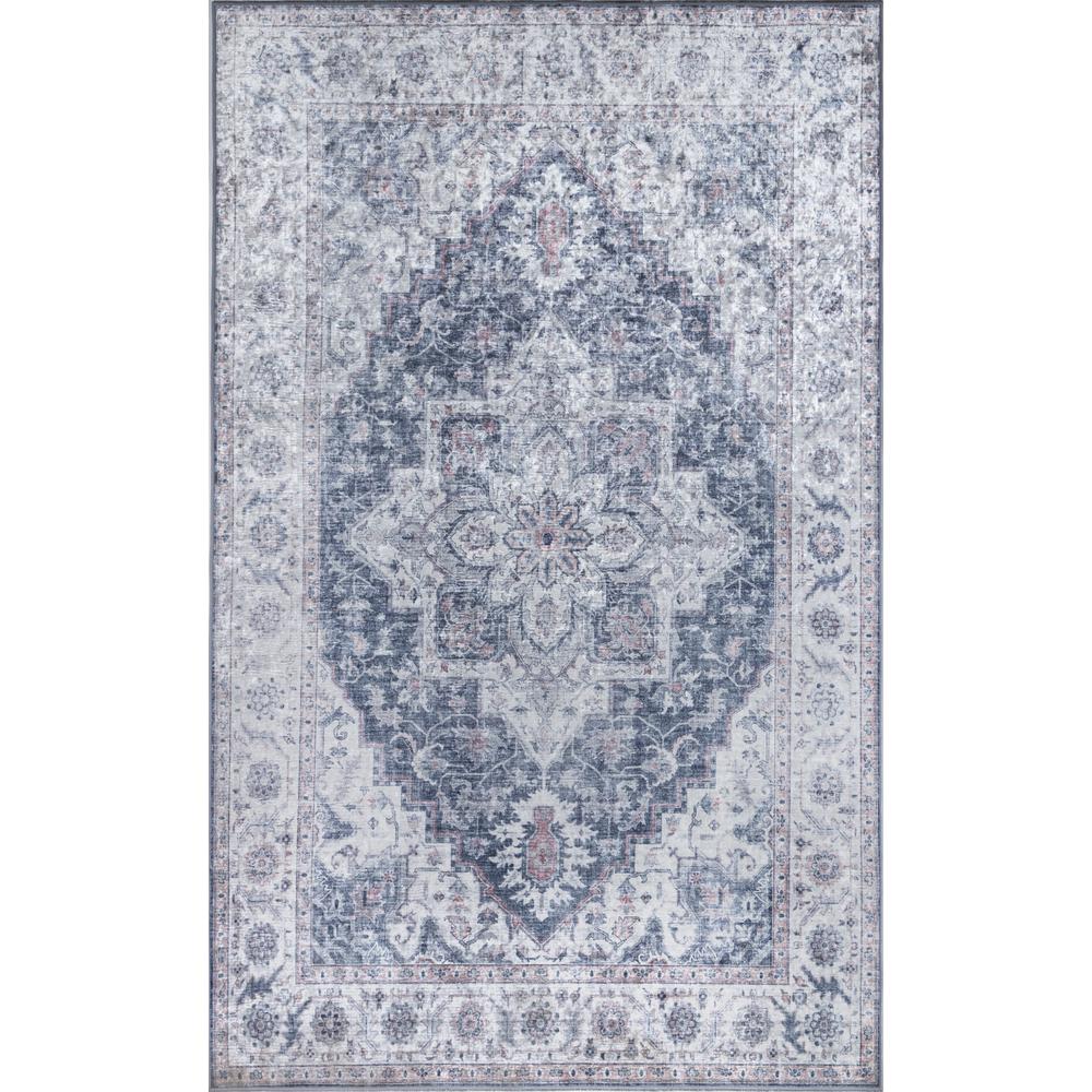 Traditional Rectangle Area Rug, Grey, 8' X 10'. Picture 1
