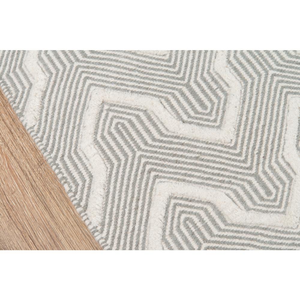 Contemporary Rectangle Area Rug, Grey, 2' X 3'. Picture 3