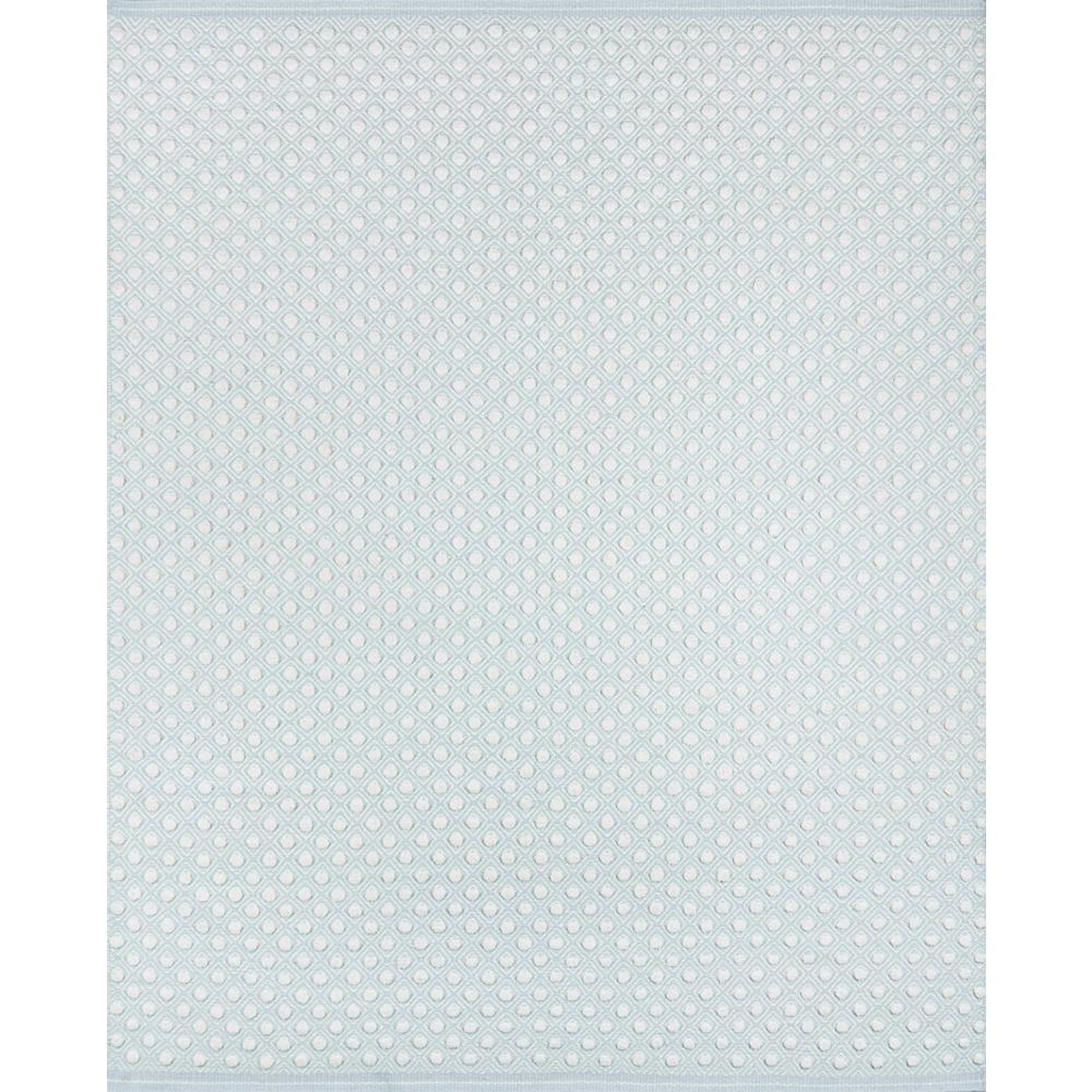 Modern Rectangle Area Rug, Blue, 2' X 3'. Picture 1