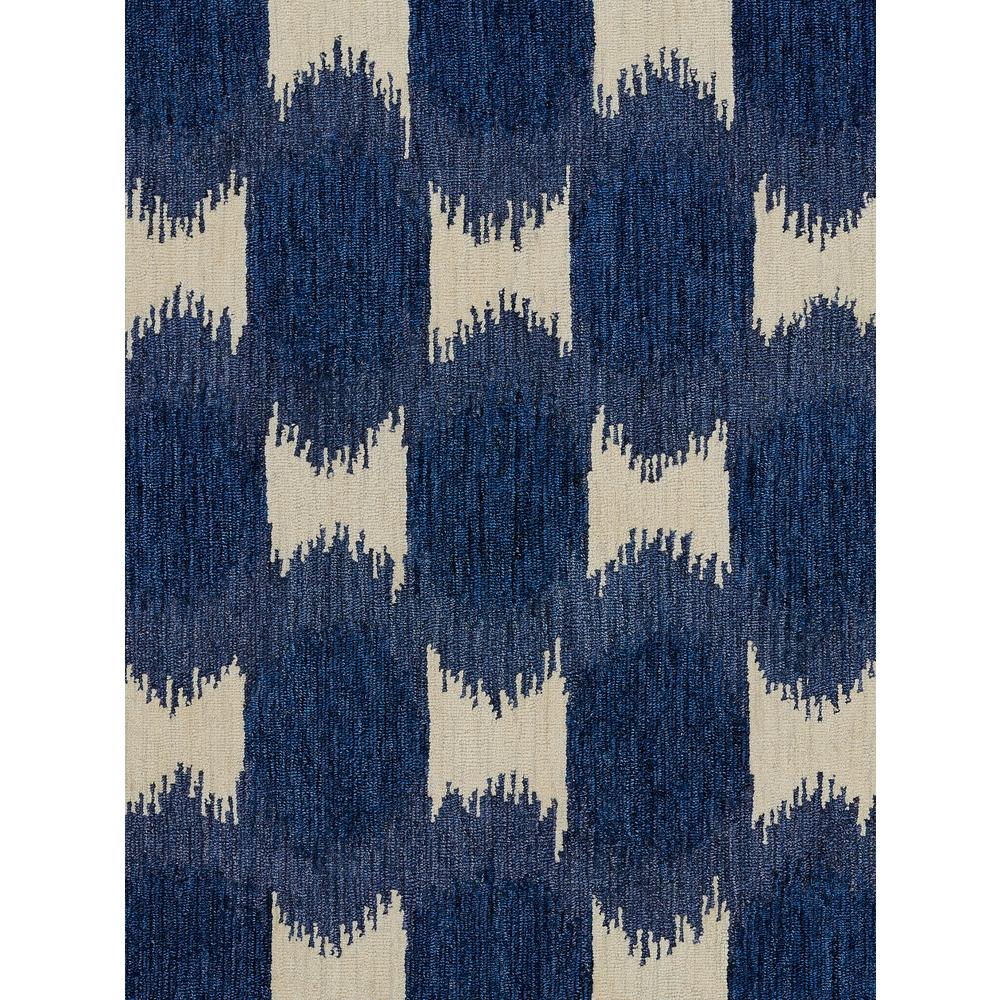 Transitional Rectangle Area Rug, Navy, 2' X 3'. Picture 6