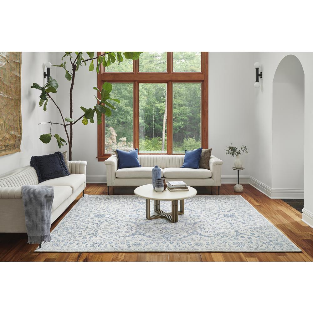 Transitional Rectangle Area Rug, Ivory, 2' X 3'. Picture 8