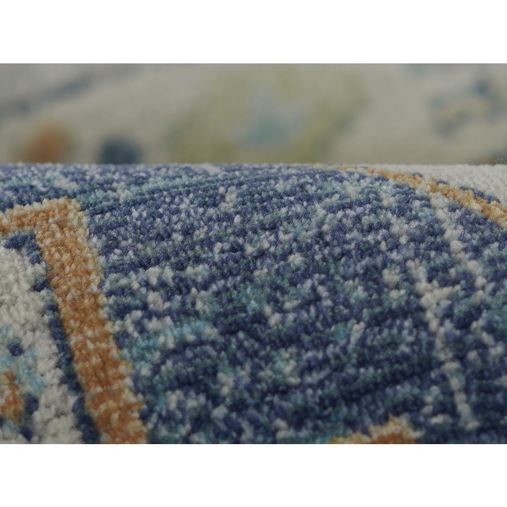Traditional Rectangle Area Rug, Navy, 2' X 3'. Picture 4