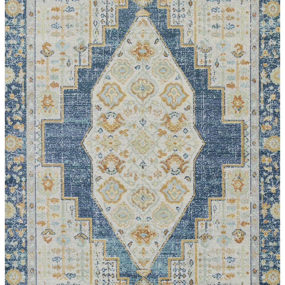 Traditional Rectangle Area Rug, Navy, 2' X 3'. Picture 6