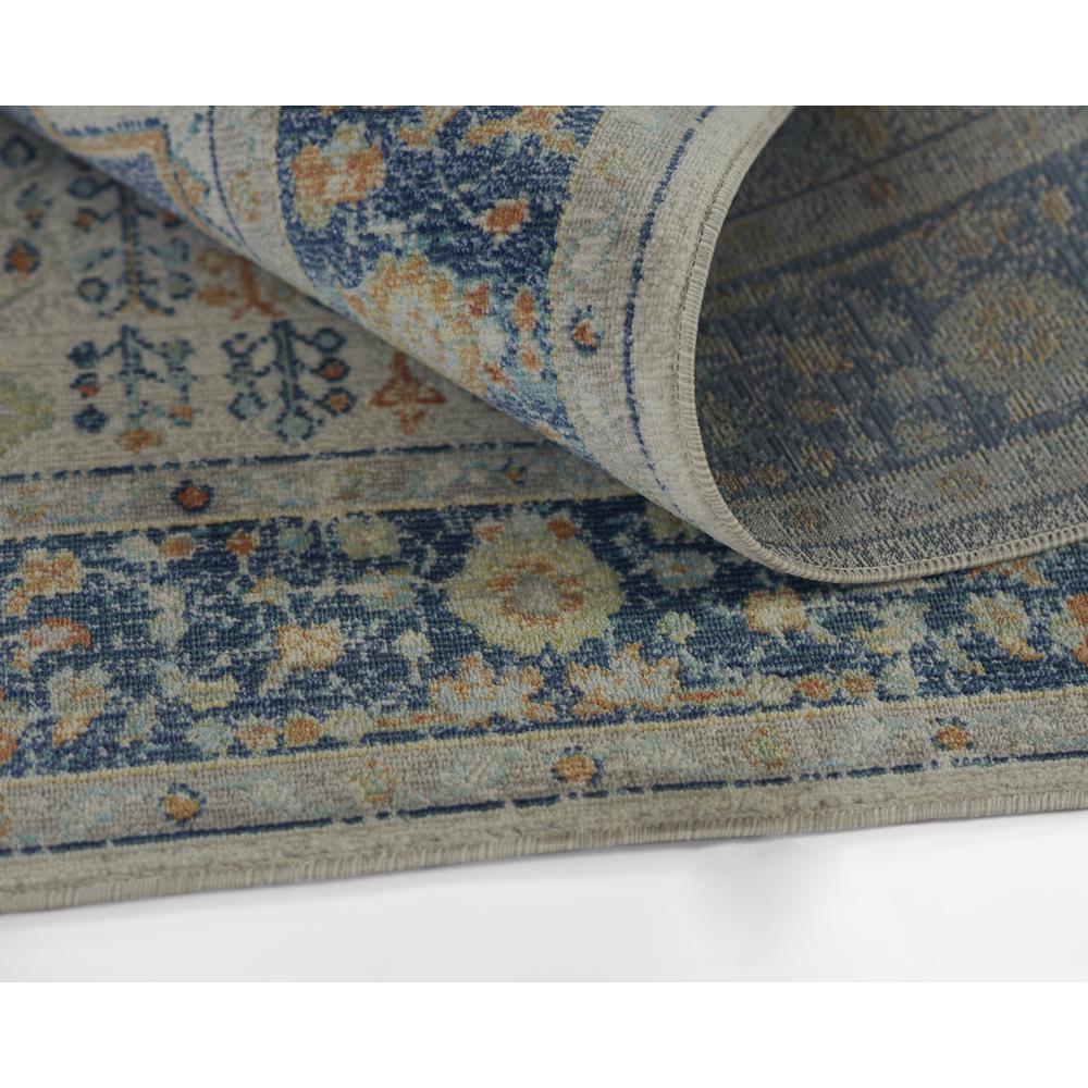 Traditional Rectangle Area Rug, Navy, 2' X 3'. Picture 7