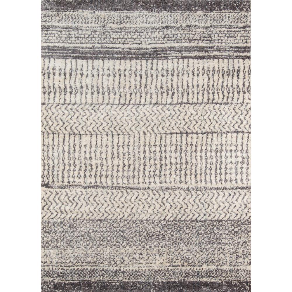 Contemporary Rectangle Area Rug, Ivory, 2' X 3'. Picture 1