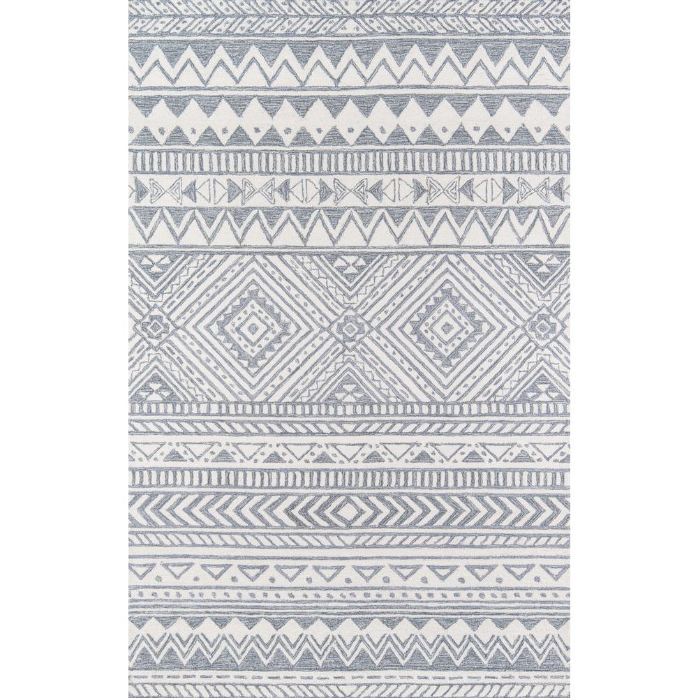 Contemporary Rectangle Area Rug, Grey, 2' X 3'. Picture 1