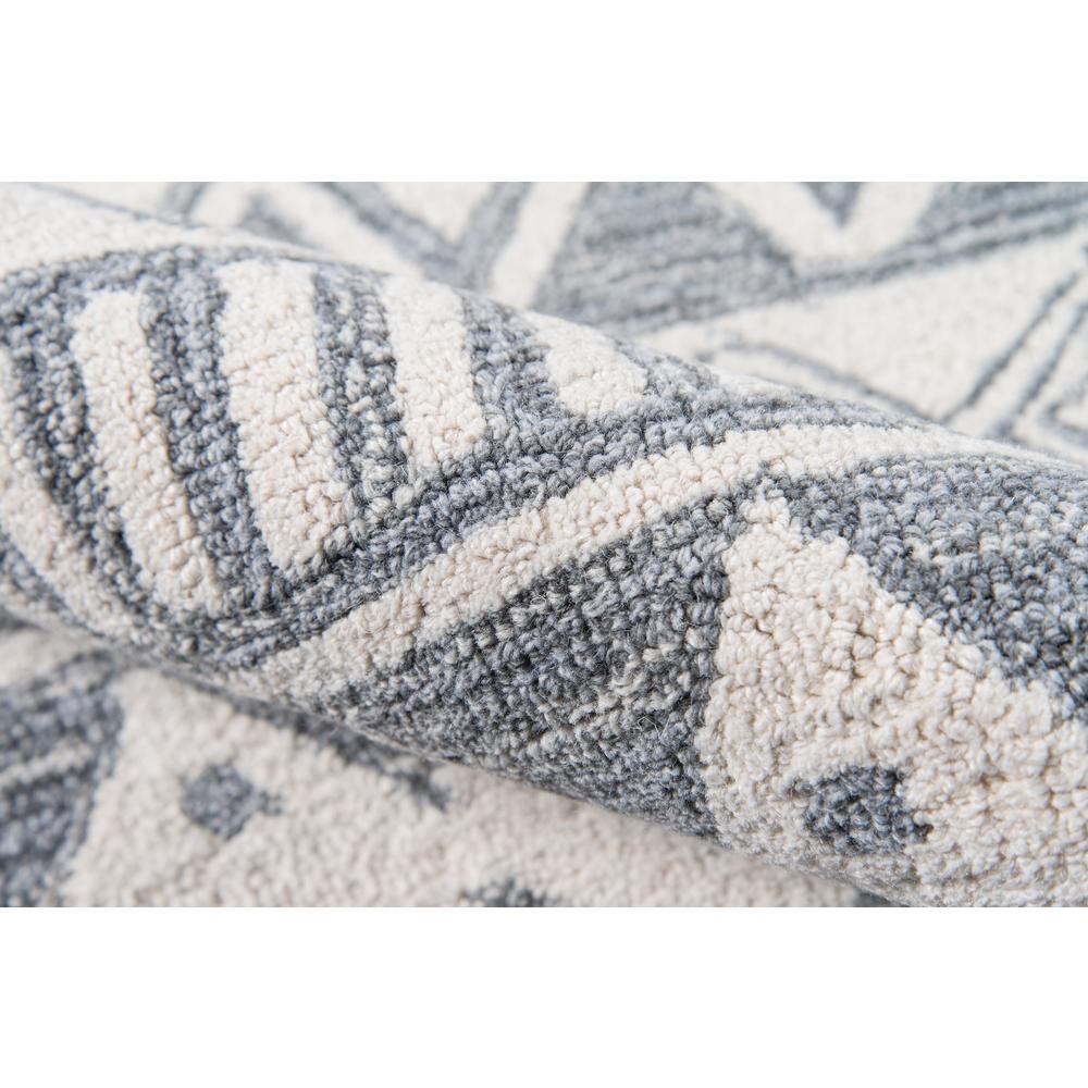 Contemporary Rectangle Area Rug, Grey, 2' X 3'. Picture 4