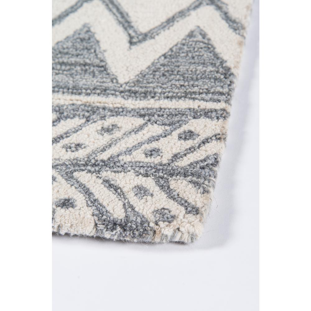 Contemporary Rectangle Area Rug, Grey, 2' X 3'. Picture 5