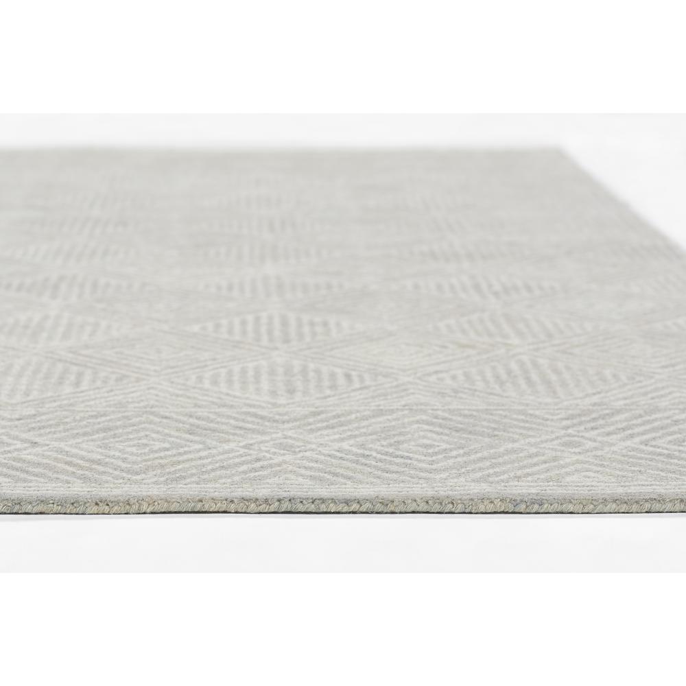 Contemporary Rectangle Area Rug, Grey, 2' X 3'. Picture 3