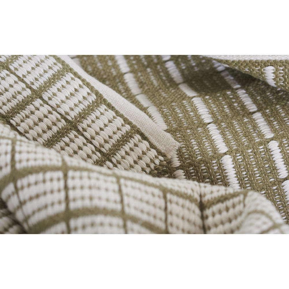 Contemporary Rectangle Area Rug, Green, 9' X 12'. Picture 8
