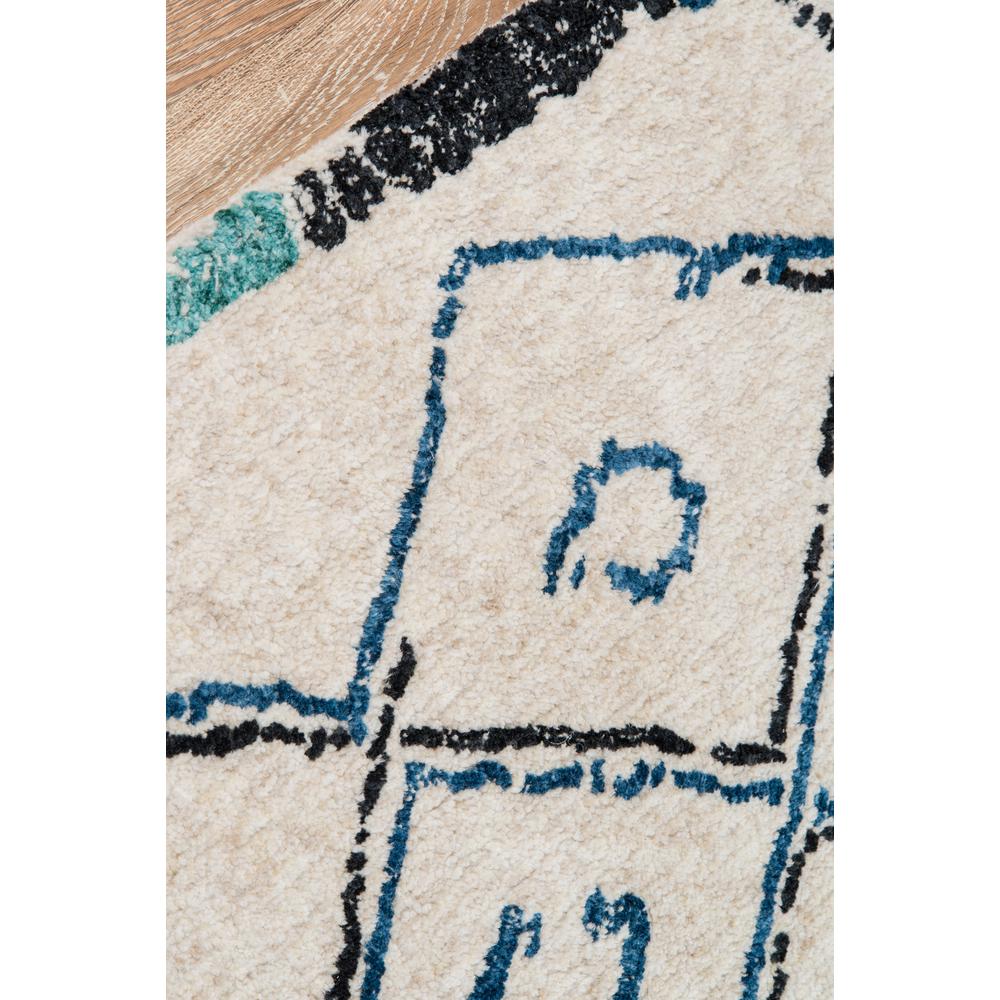 Contemporary Rectangle Area Rug, Ivory, 2' X 3'. Picture 3