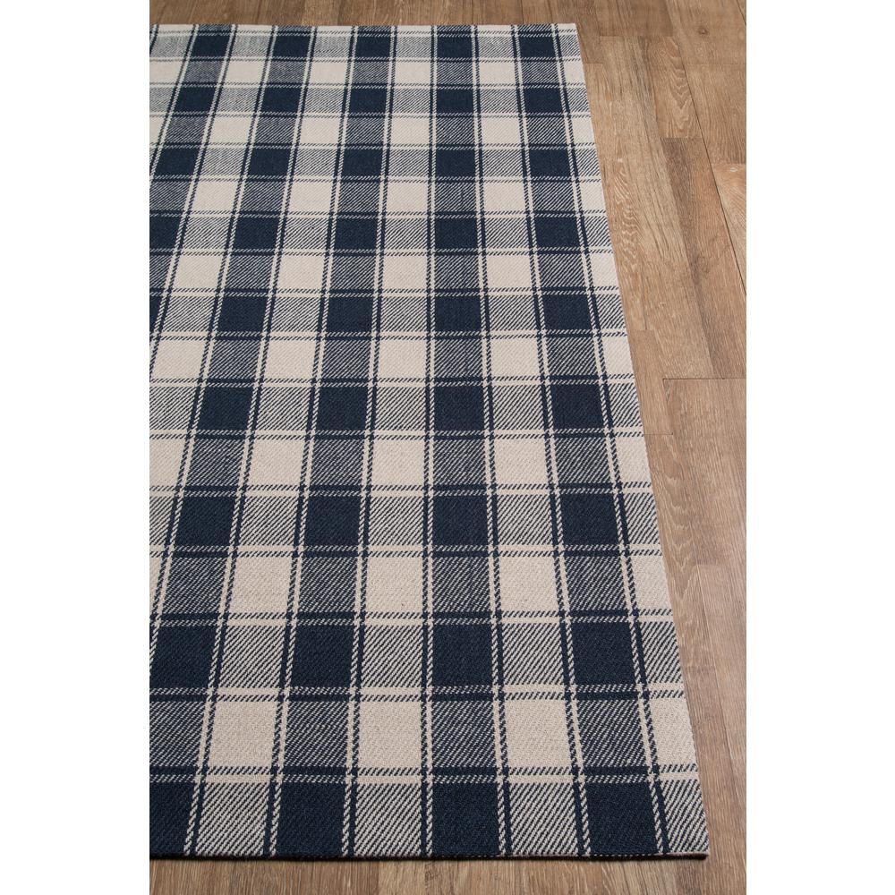 Modern Rectangle Area Rug, Navy, 2' X 3'. Picture 2