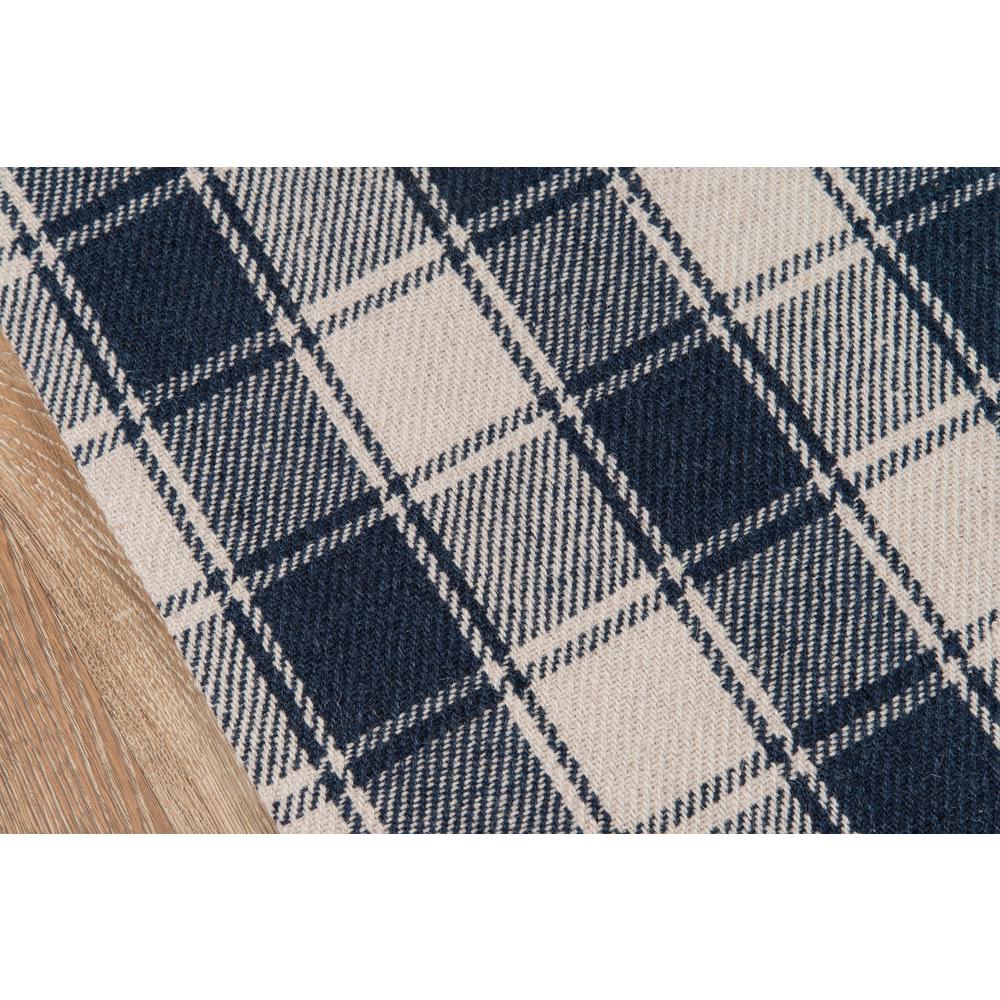 Modern Rectangle Area Rug, Navy, 2' X 3'. Picture 3