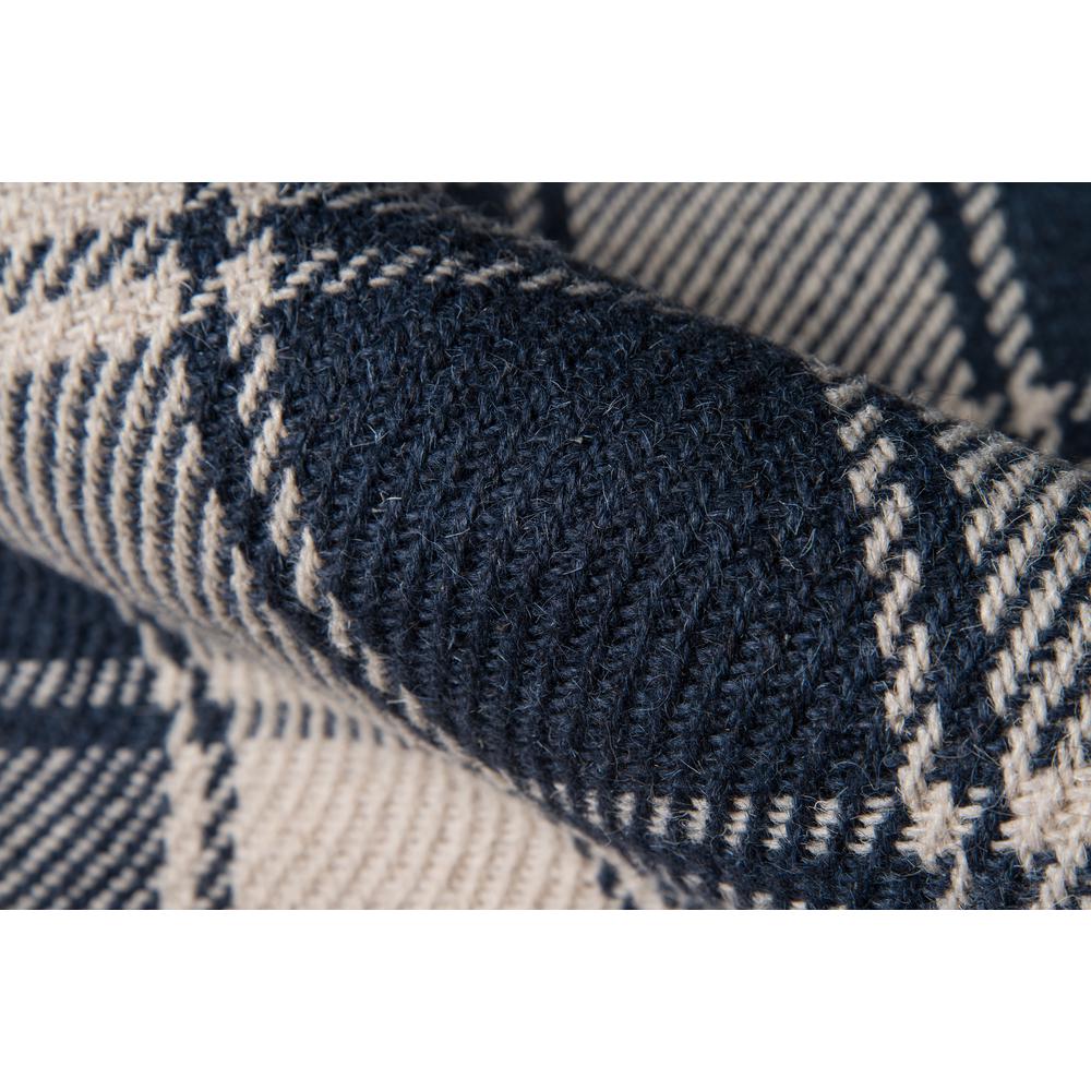 Modern Rectangle Area Rug, Navy, 2' X 3'. Picture 4