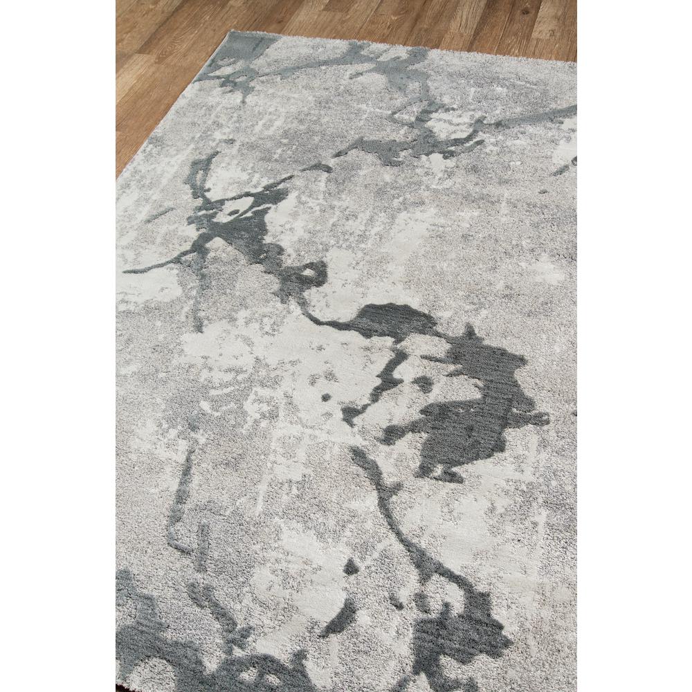 Modern Rectangle Area Rug, Grey, 2' X 3'. Picture 2
