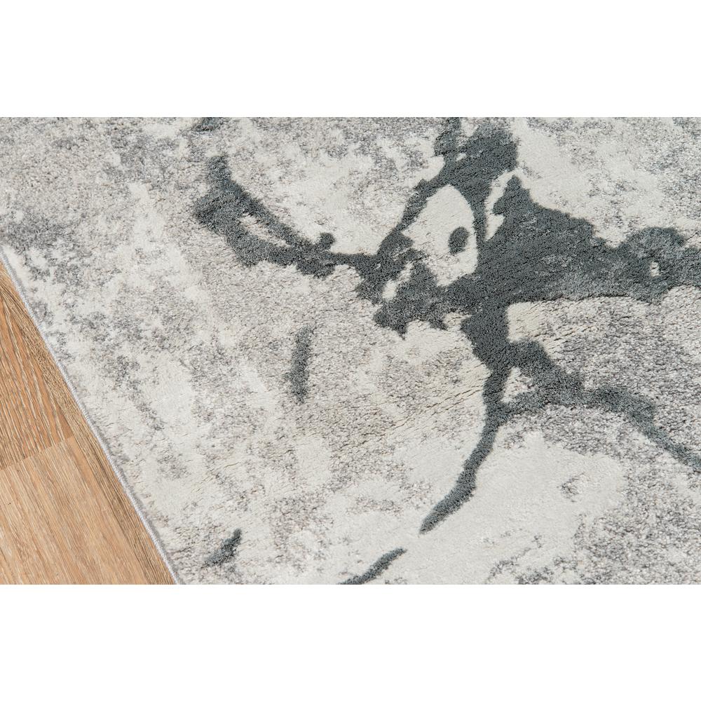 Modern Rectangle Area Rug, Grey, 2' X 3'. Picture 3