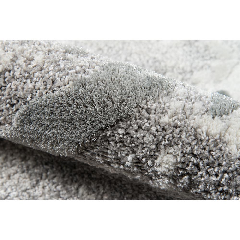Modern Rectangle Area Rug, Grey, 2' X 3'. Picture 4