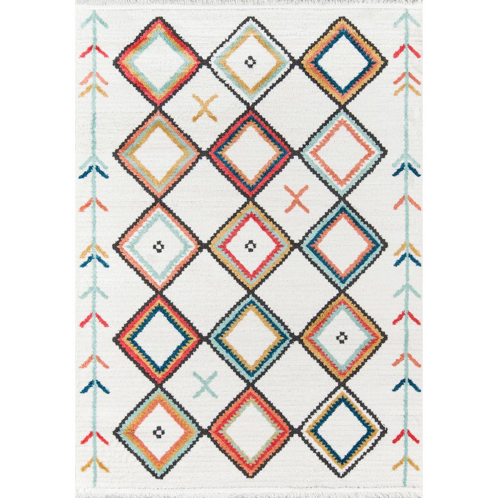 Contemporary Rectangle Area Rug, Multi, 2' X 3'. Picture 1