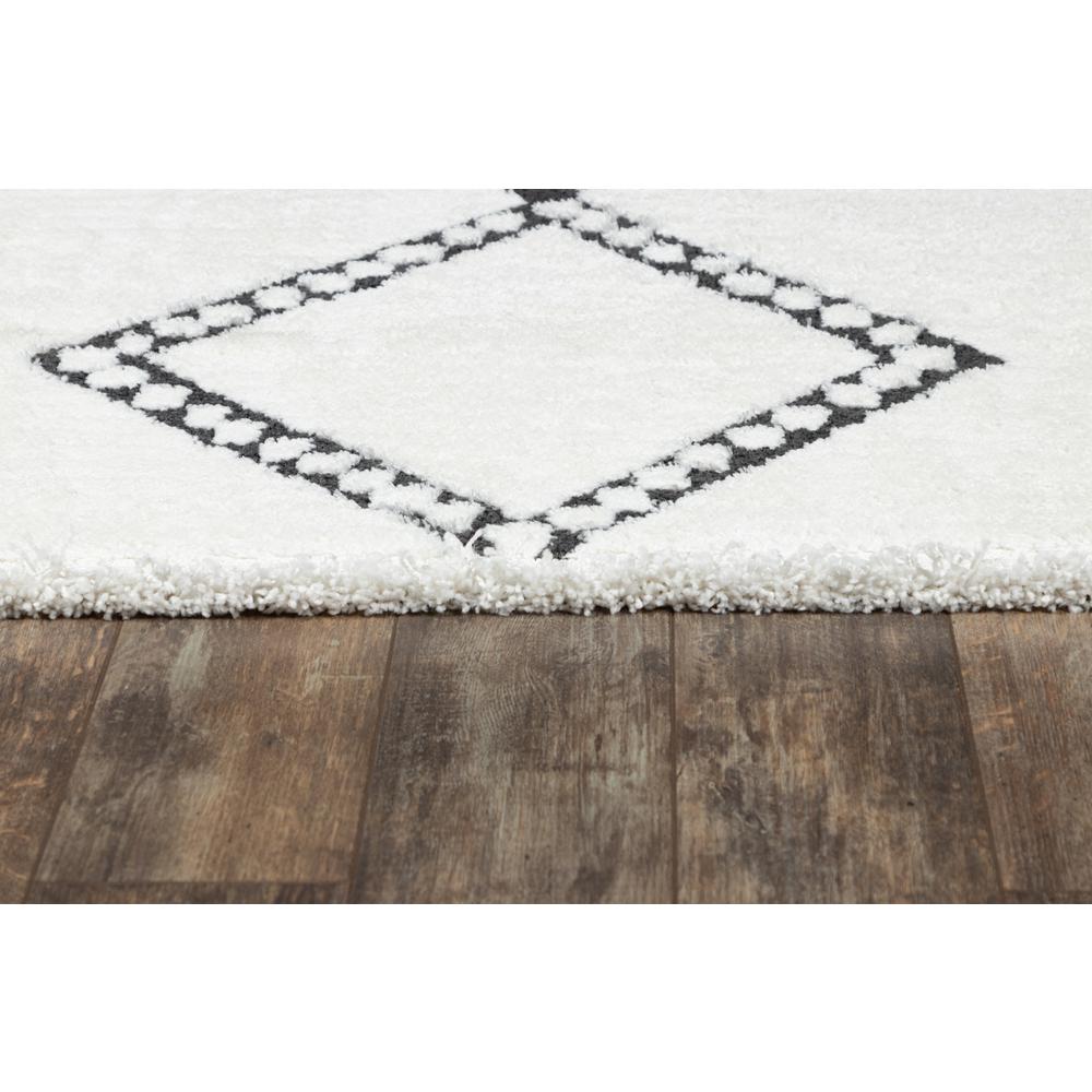 Contemporary Rectangle Area Rug, Ivory, 2' X 3'. Picture 3